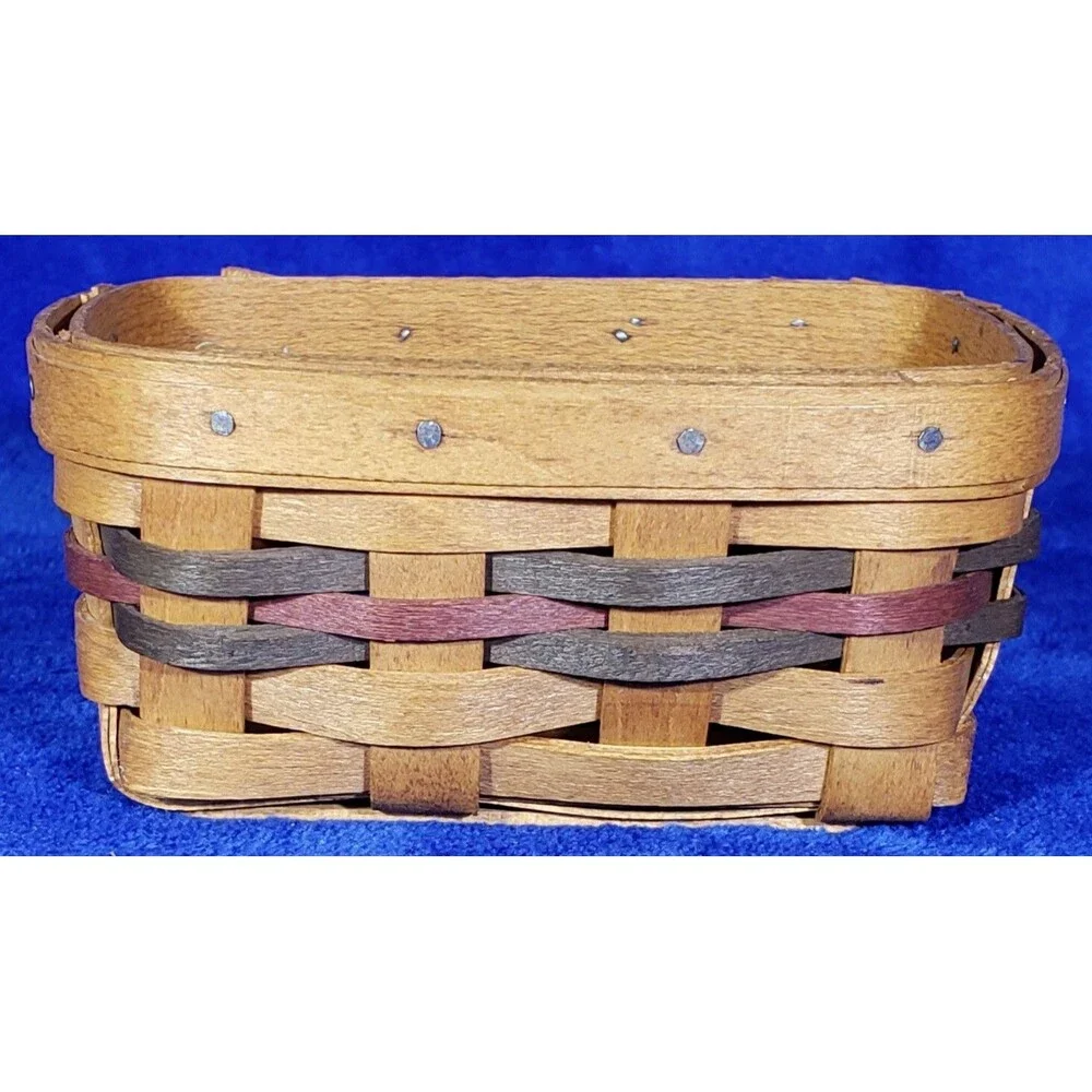 Longaberger 1994 Father's Day Business Card Basket Set - Father's Day Paisley